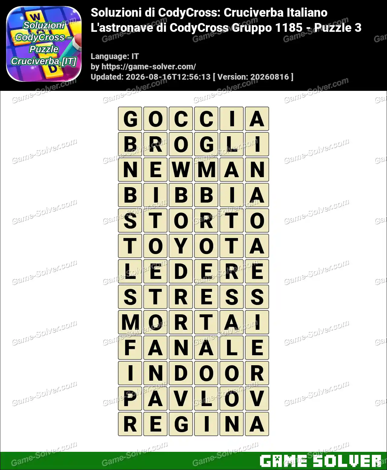 Soluzioni di CodyCross: Cruciverba Italiano L’astronave di CodyCross Gruppo 1185 – Puzzle 3